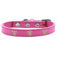 Mirage Pet Products Gold Crown Widget Dog CollarBright Pink Size 16 631-5 BPK16